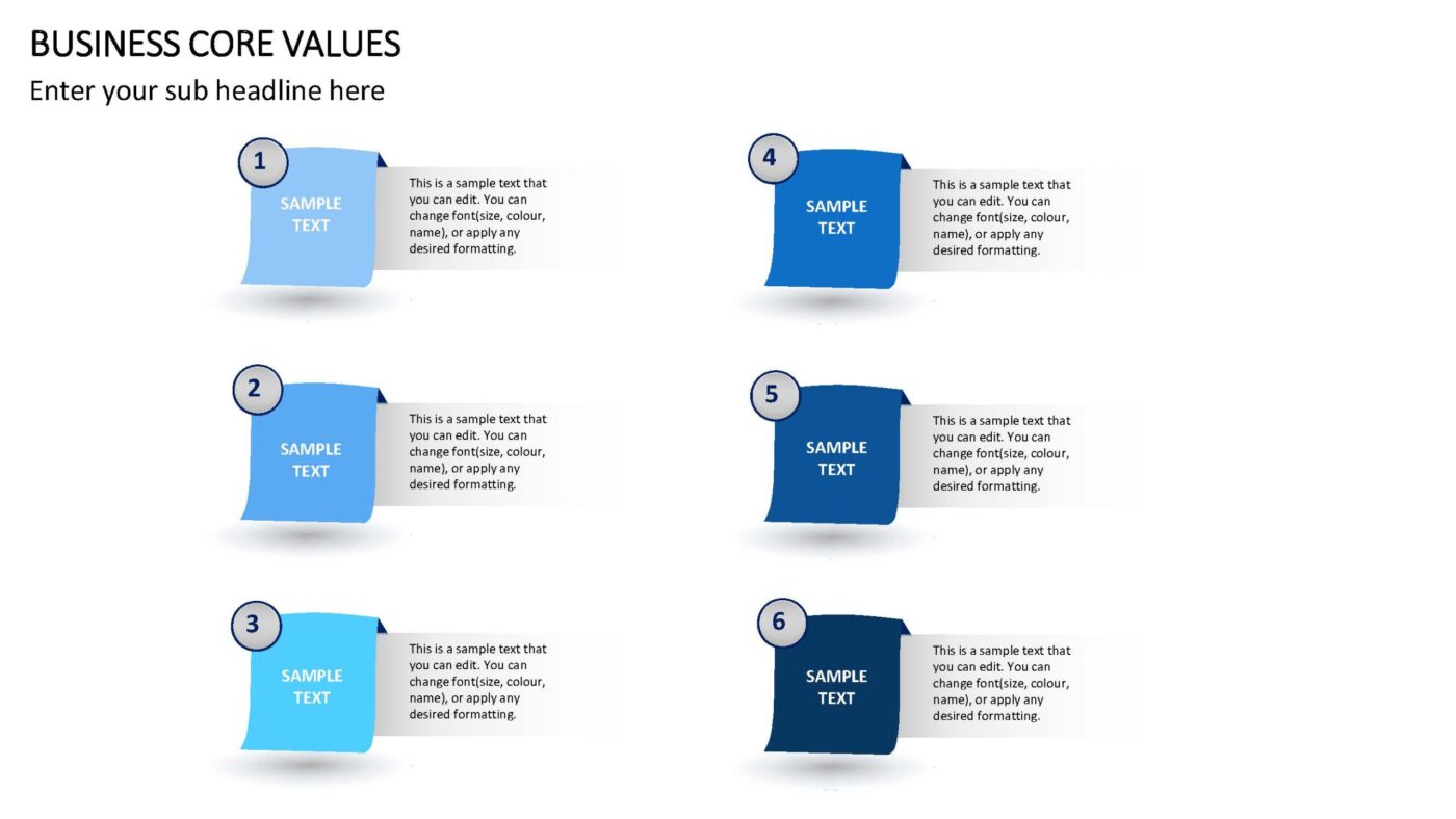 Business Core Values Vorlage für Powerpoint – Bild 7