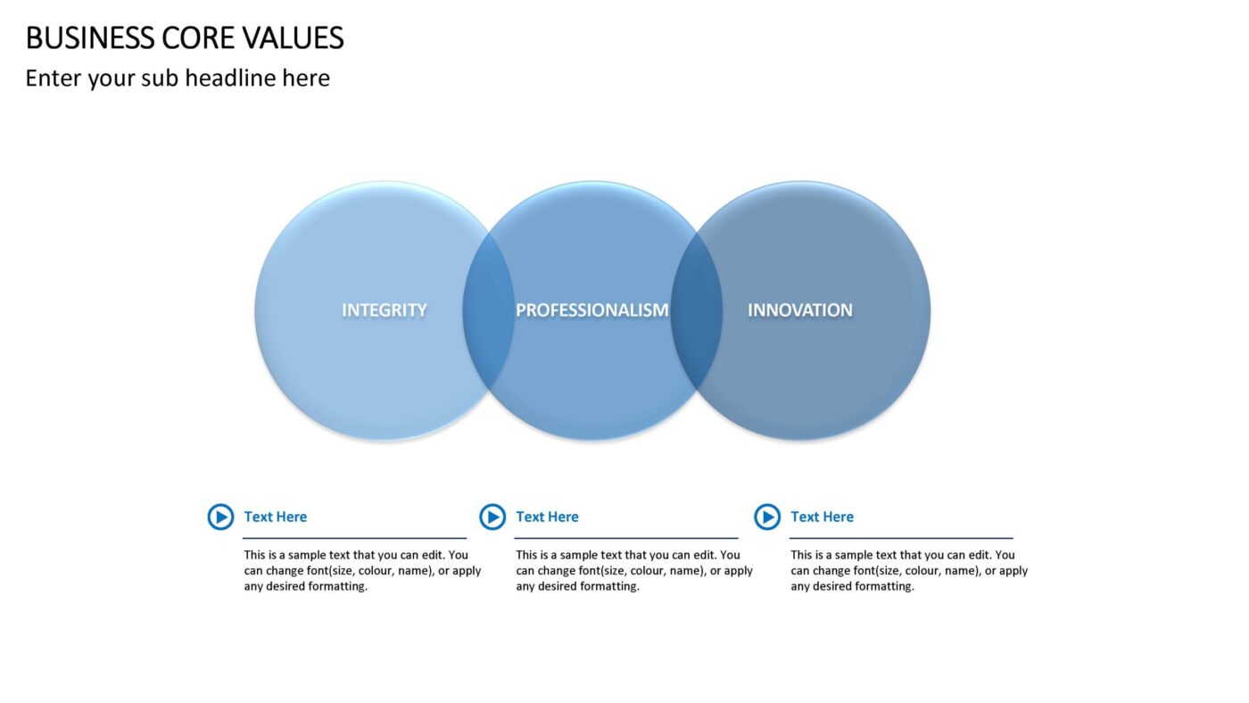 Business Core Values Vorlage für Powerpoint – Bild 9