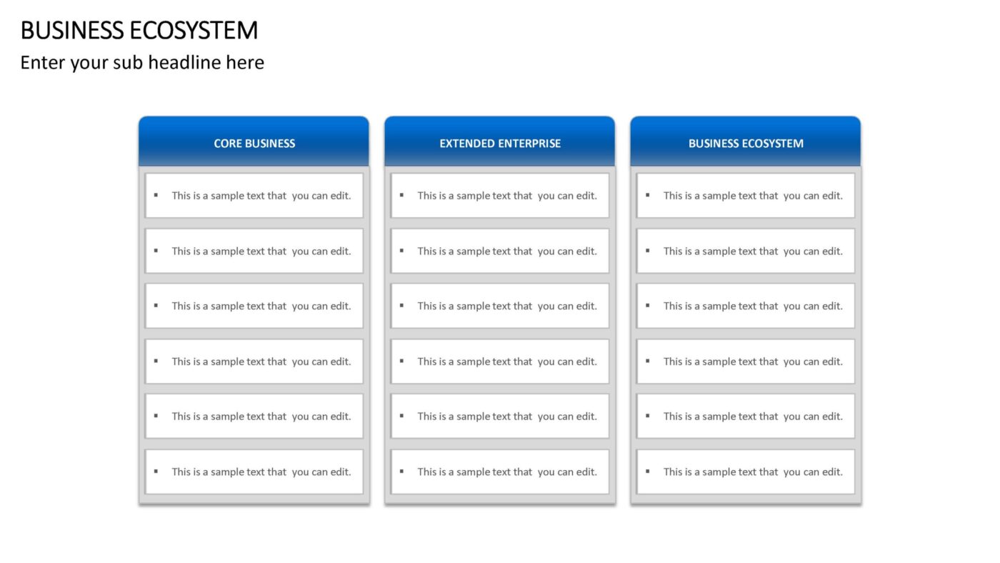 Business Ecosystem Vorlage für Powerpoint – Bild 4