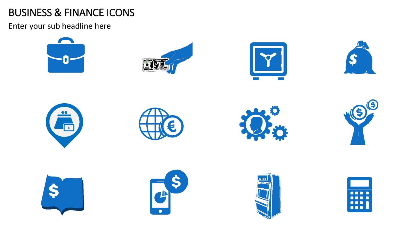 Business & Finance Icons - Vorlage für Powerpoint – Bild 3