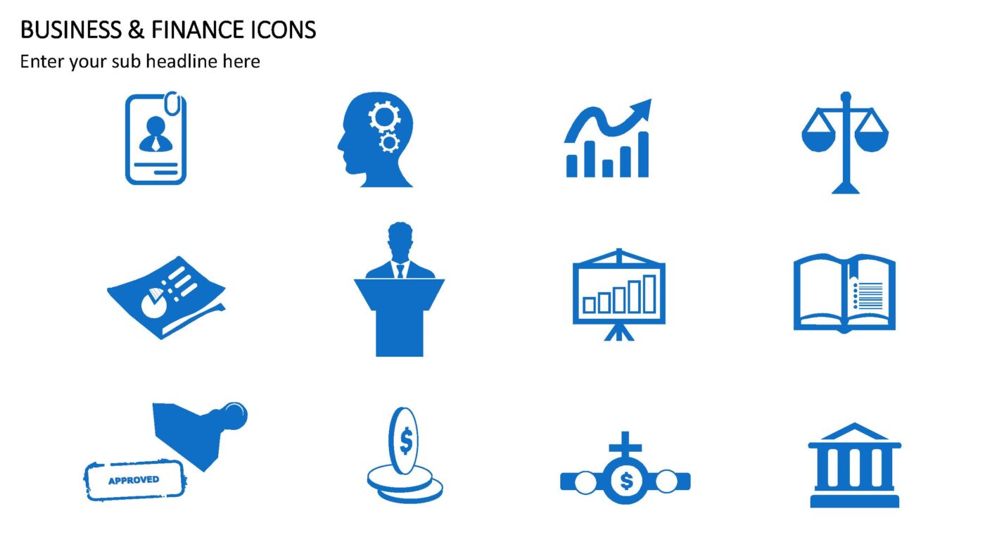Business & Finance Icons - Vorlage für Powerpoint – Bild 4