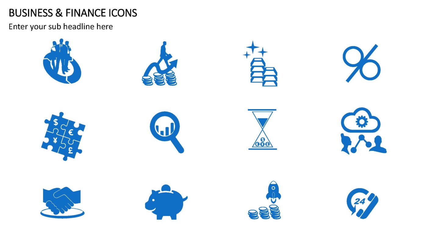 Business & Finance Icons - Vorlage für Powerpoint – Bild 6