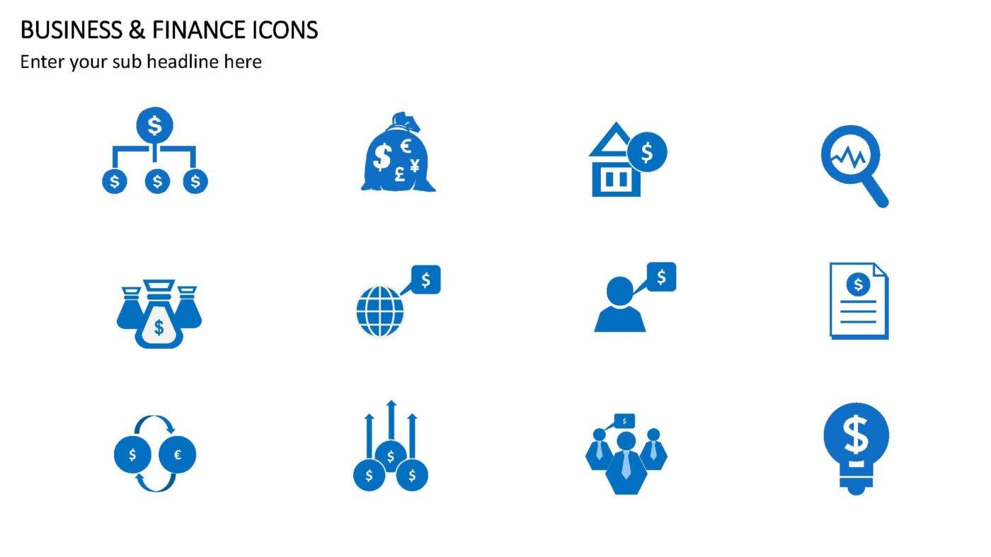 Business & Finance Icons - Vorlage für Powerpoint – Bild 8