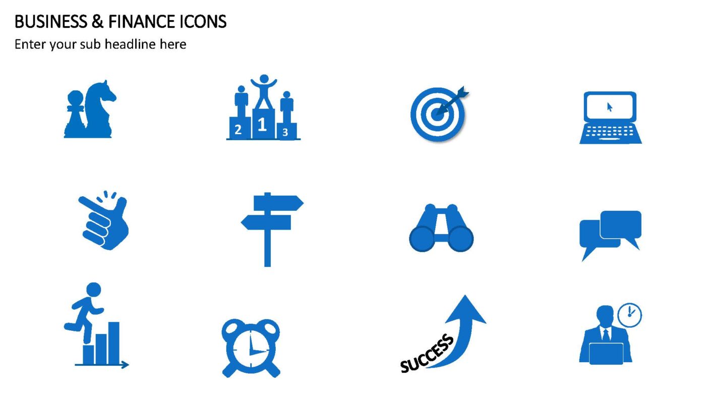 Business & Finance Icons - Vorlage für Powerpoint – Bild 9
