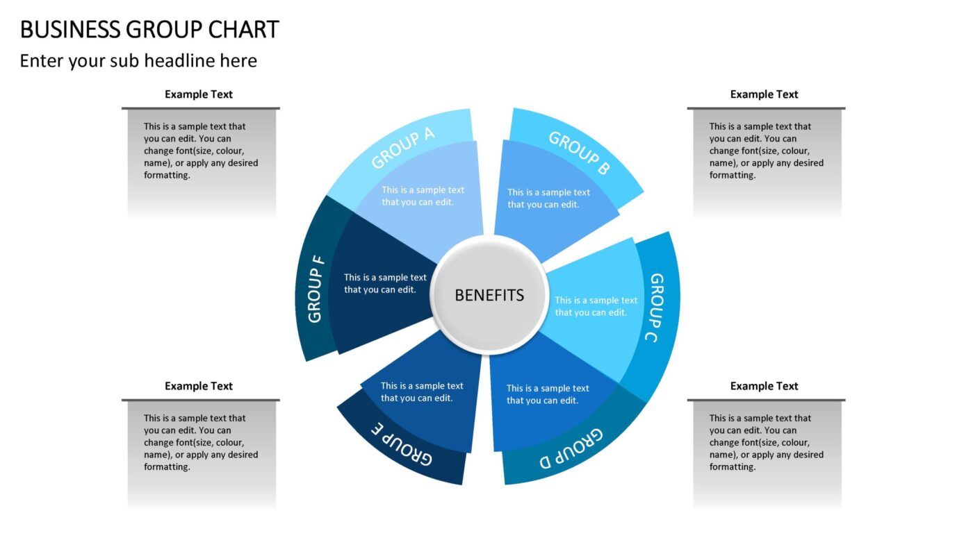 Business Group Chart Vorlage für Powerpoint – Bild 2