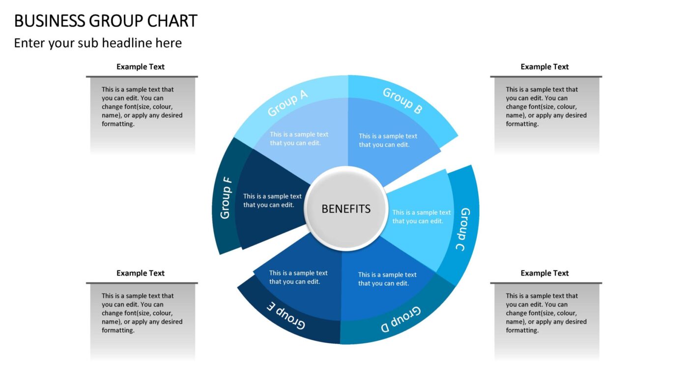 Business Group Chart Vorlage für Powerpoint – Bild 3