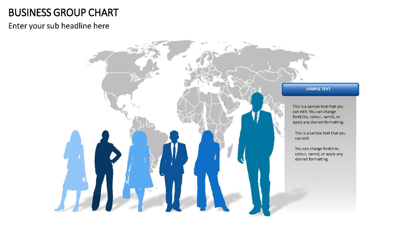 Business Group Chart Vorlage für Powerpoint – Bild 10