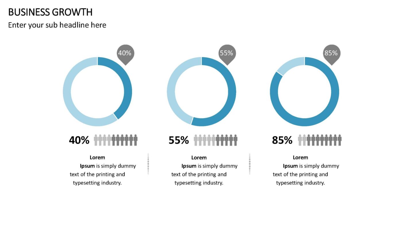 Business Growth Vorlage für Powerpoint – Bild 2