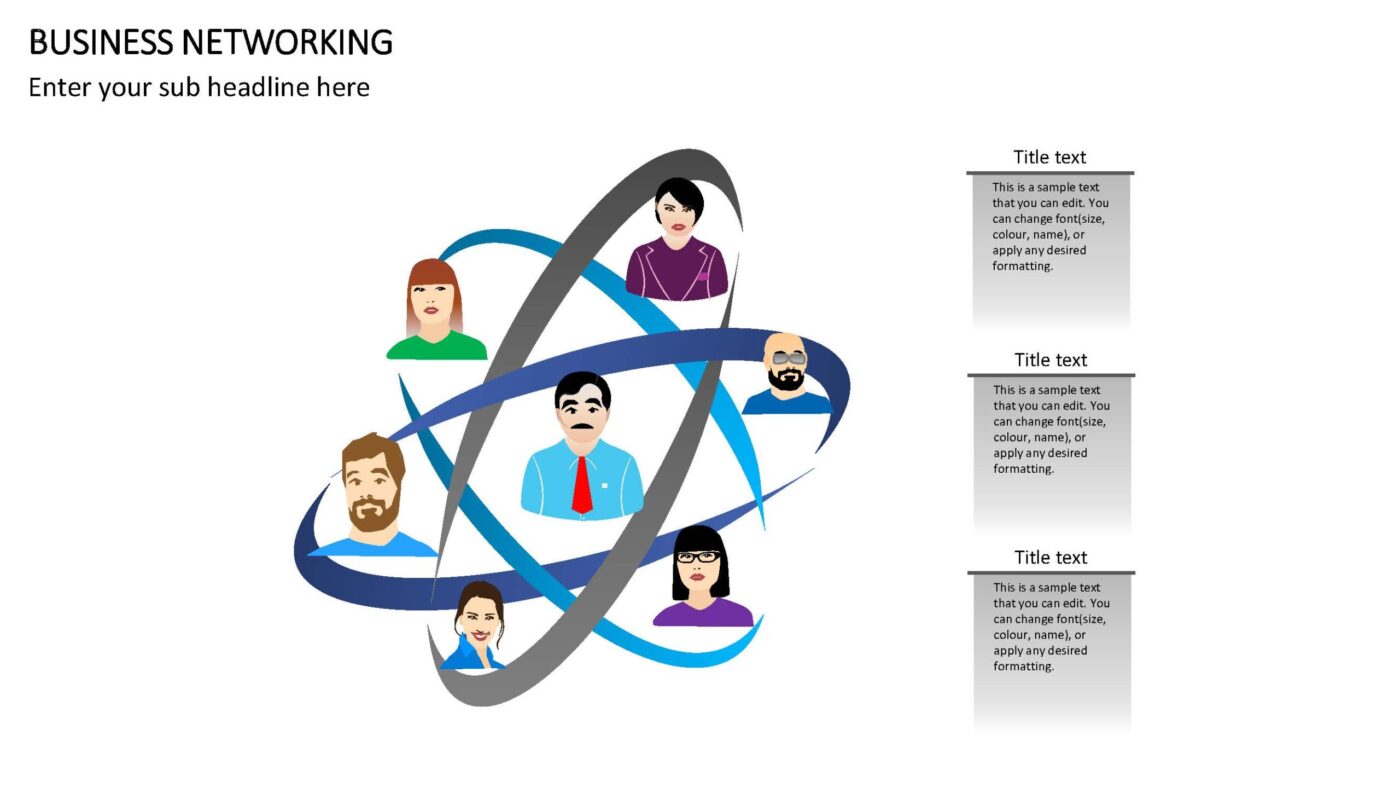 Business Networking Vorlage für Powerpoint – Bild 8