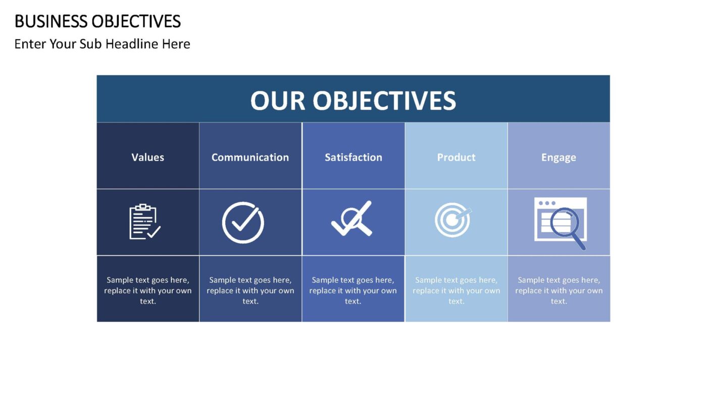 Business Objectives Vorlage für Powerpoint – Bild 11