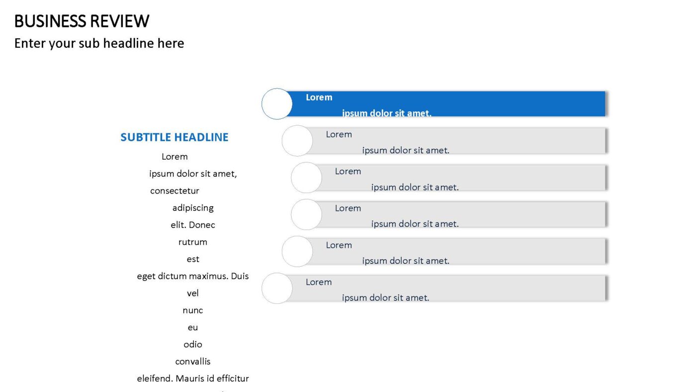 Business Review - Vorlage für Powerpoint – Bild 11