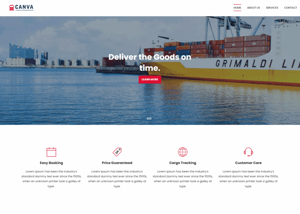 Webdesign Referenz Logistk