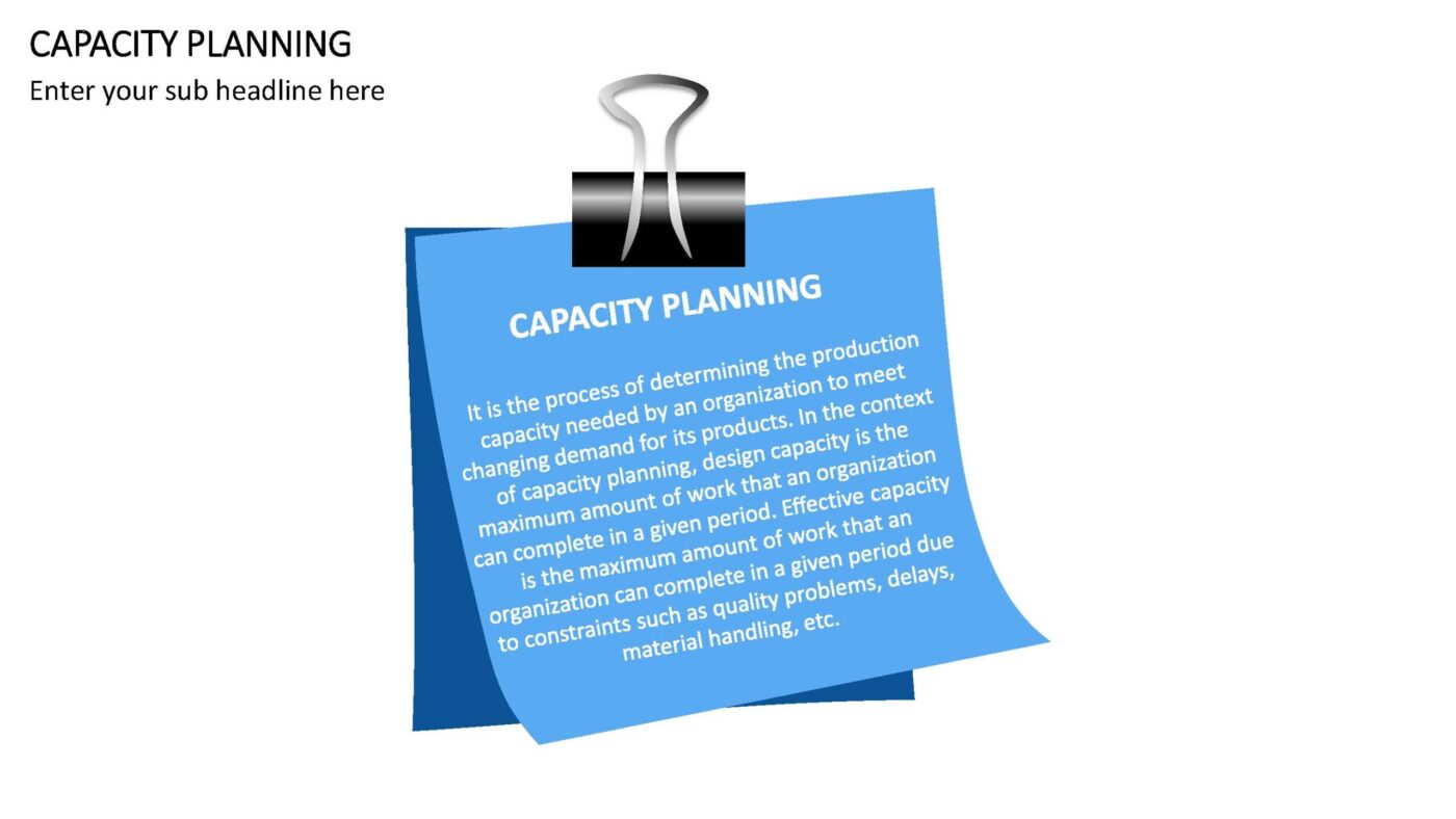 Capacity Planning - Vorlage für Powerpoint – Bild 16