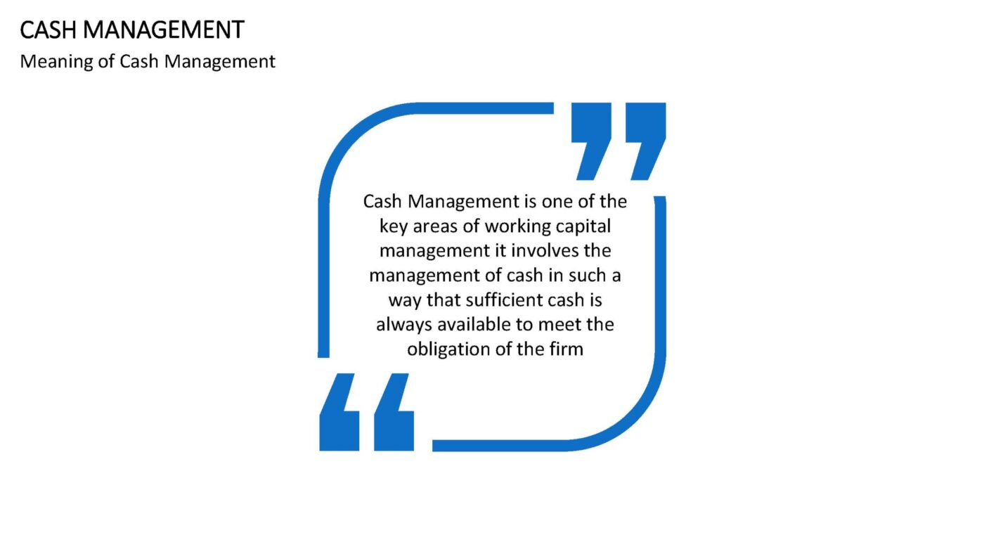 Cash Management - Vorlage für Powerpoint – Bild 2