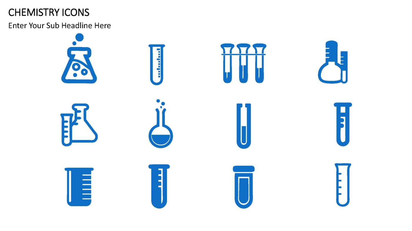 Chemistry Icons - Vorlage für Powerpoint – Bild 4