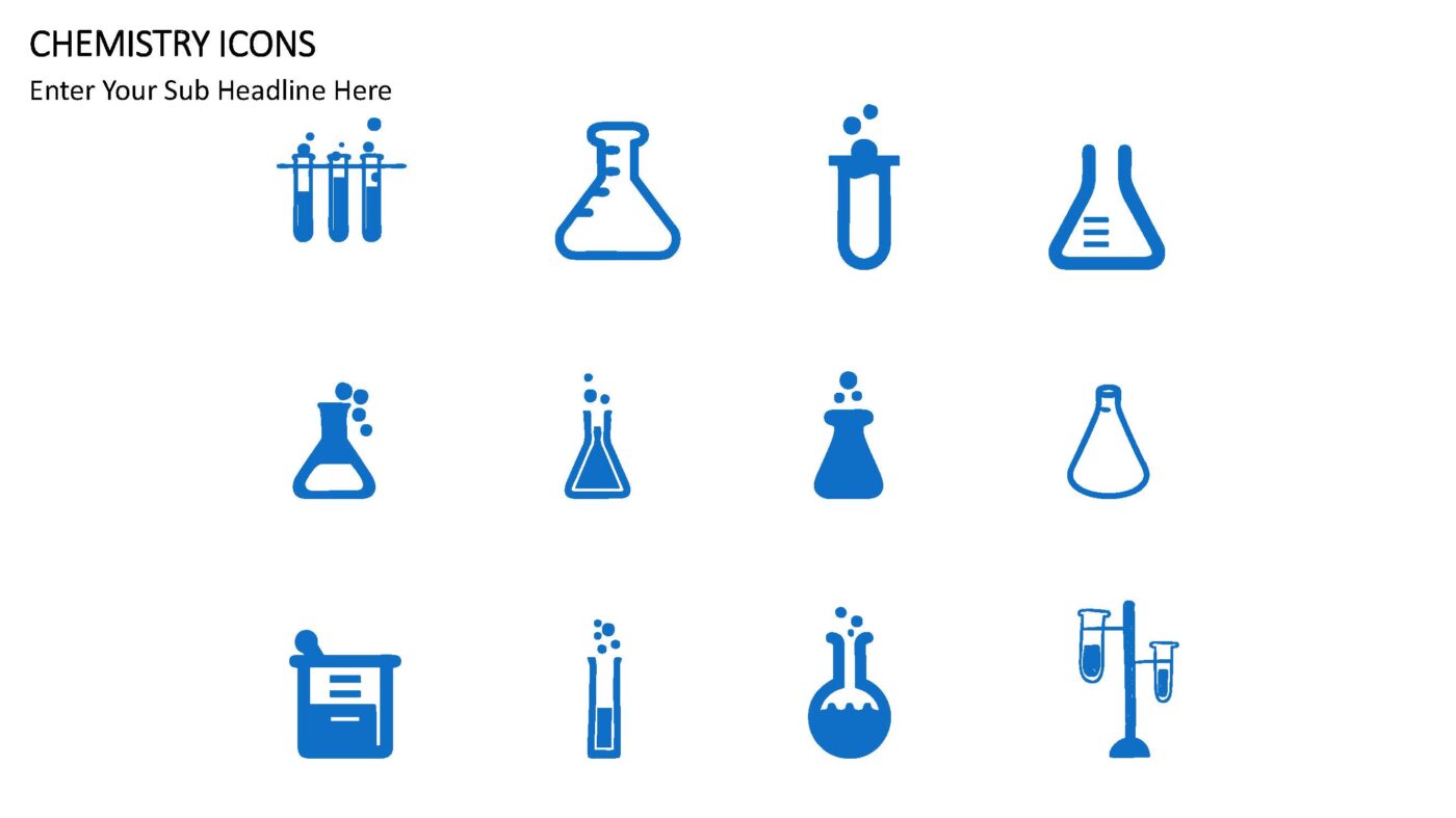 Chemistry Icons - Vorlage für Powerpoint – Bild 2