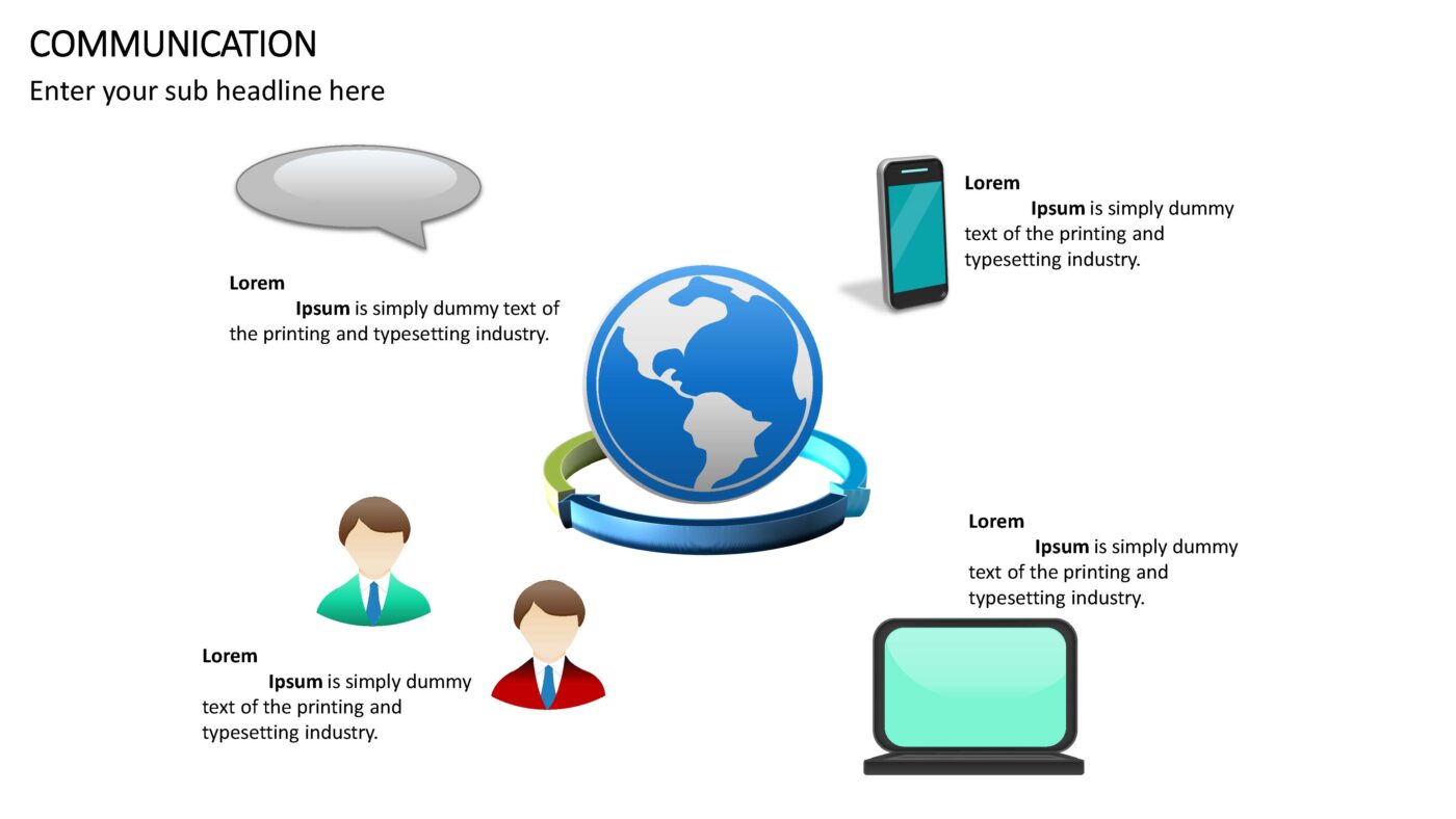 Communication - Vorlage für Powerpoint – Bild 9