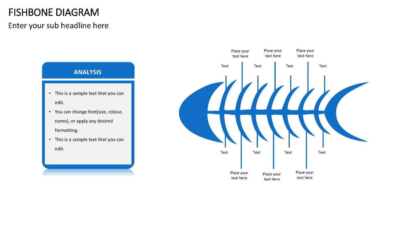Fishbone Diagram - Vorlage für Powerpoint – Bild 11