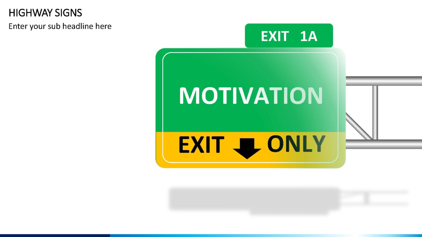 Highway Signs - Vorlage für Powerpoint – Bild 4