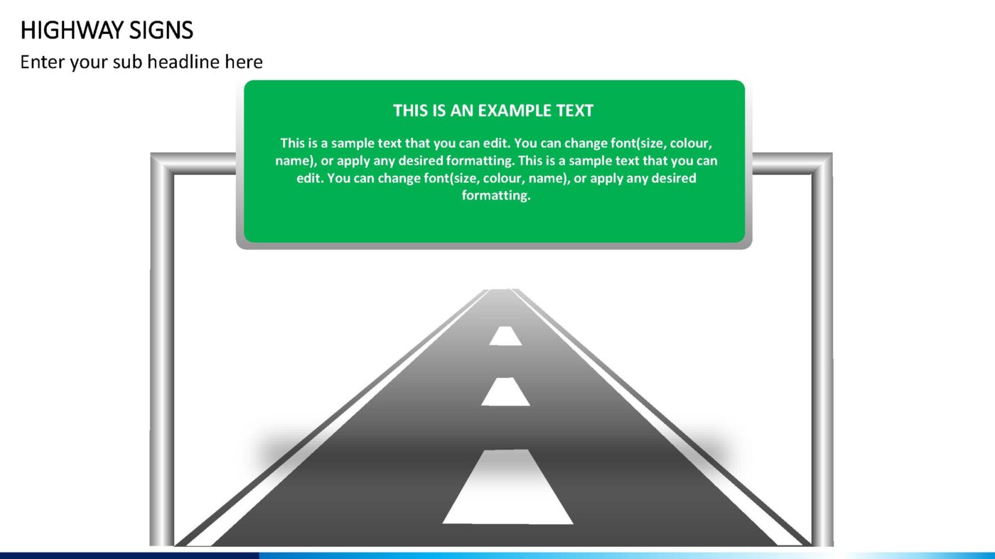 Highway Signs - Vorlage für Powerpoint – Bild 11