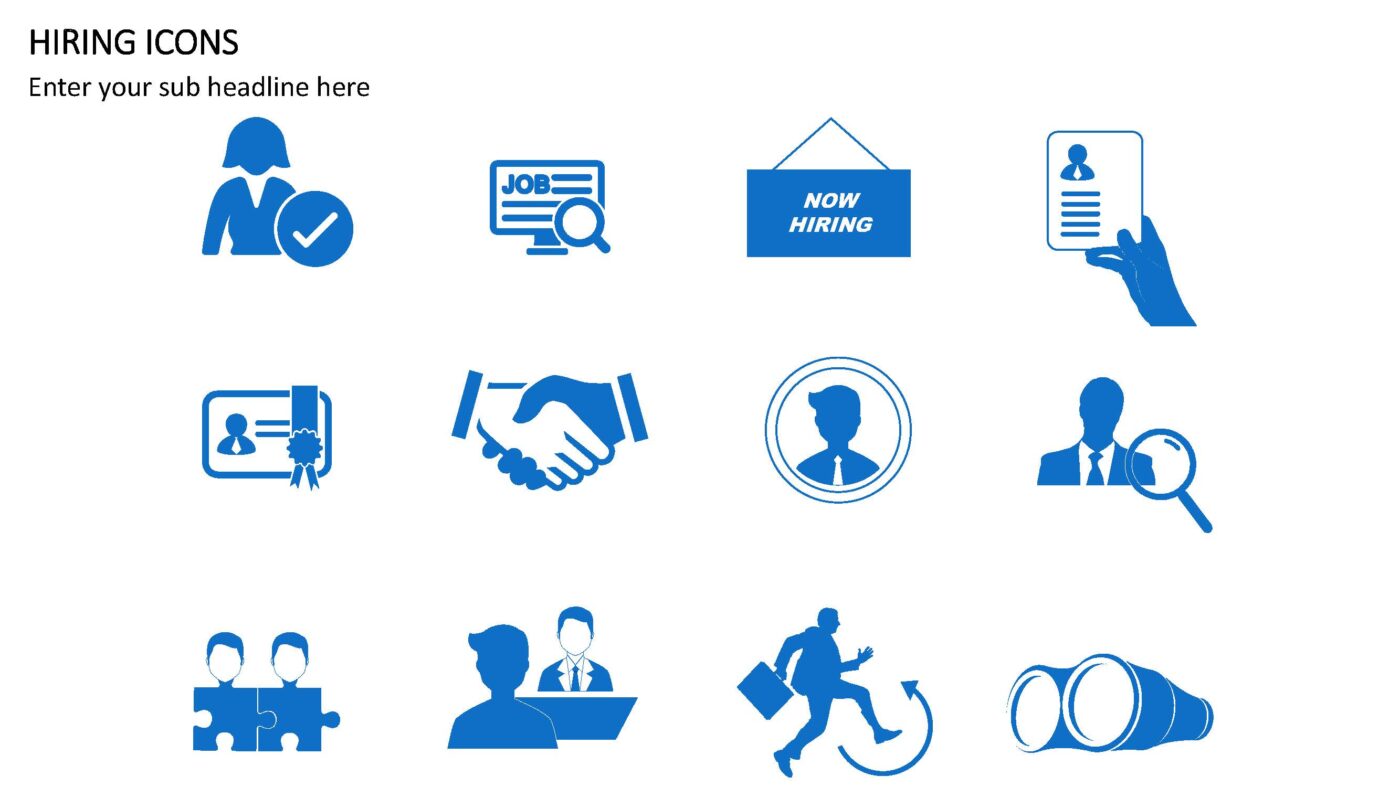 Hiring Icons - Vorlage für Powerpoint – Bild 2