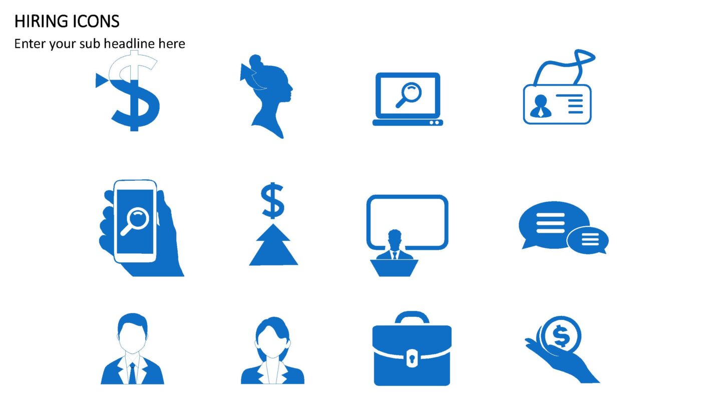 Hiring Icons - Vorlage für Powerpoint – Bild 4