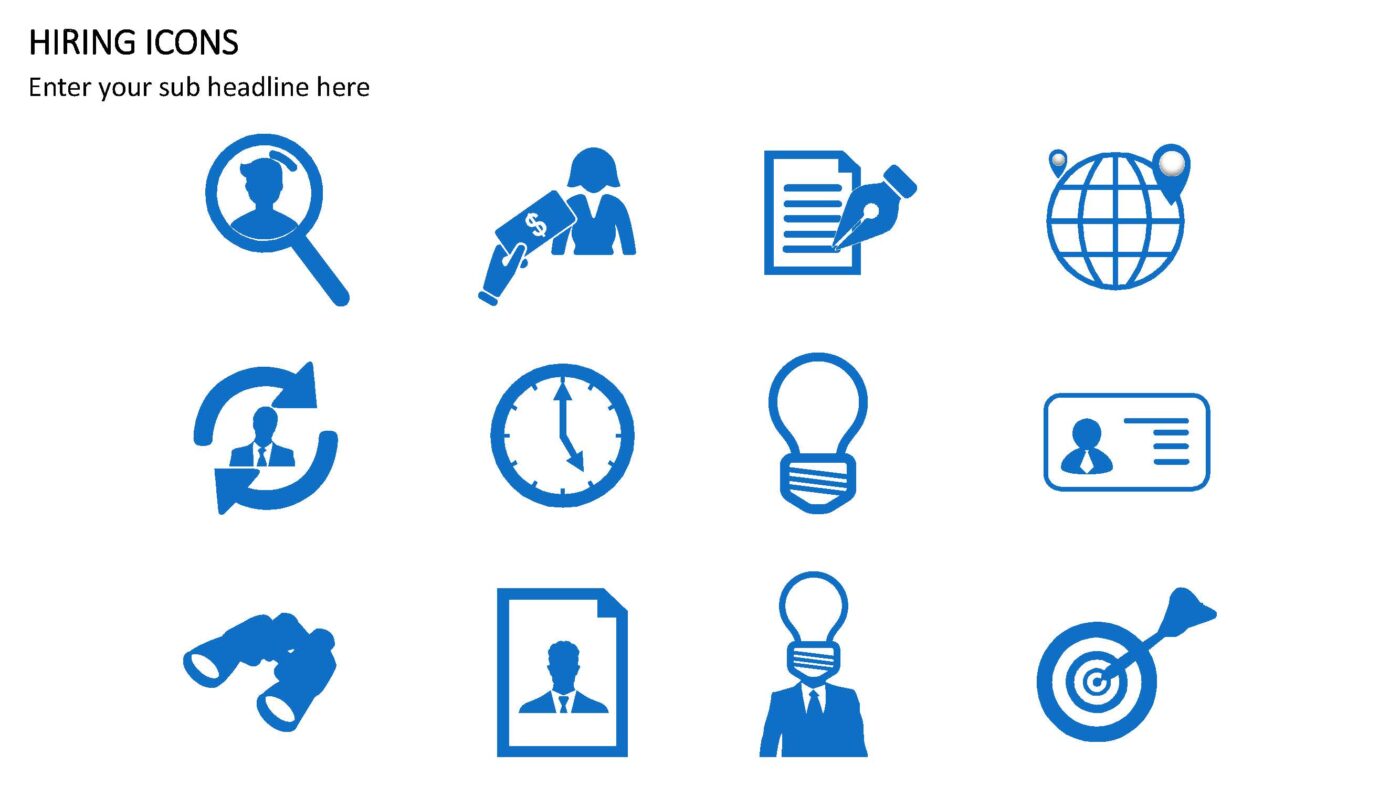 Hiring Icons - Vorlage für Powerpoint – Bild 6