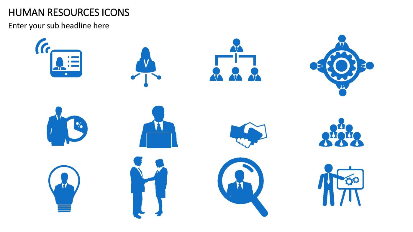 Human Resources Icons - Vorlage für Powerpoint – Bild 4
