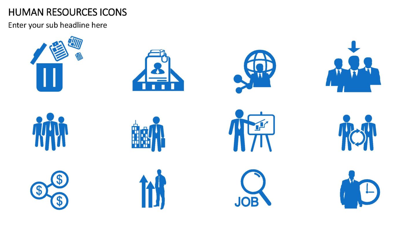 Human Resources Icons - Vorlage für Powerpoint – Bild 5
