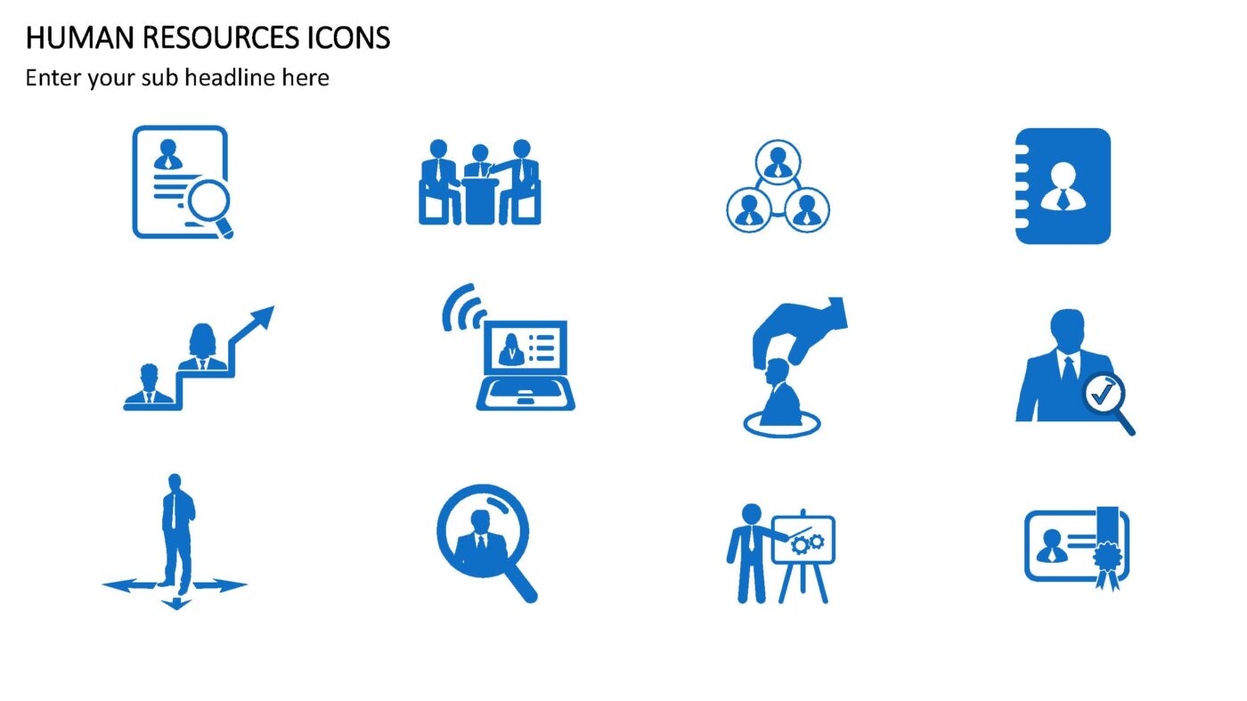 Human Resources Icons - Vorlage für Powerpoint – Bild 7