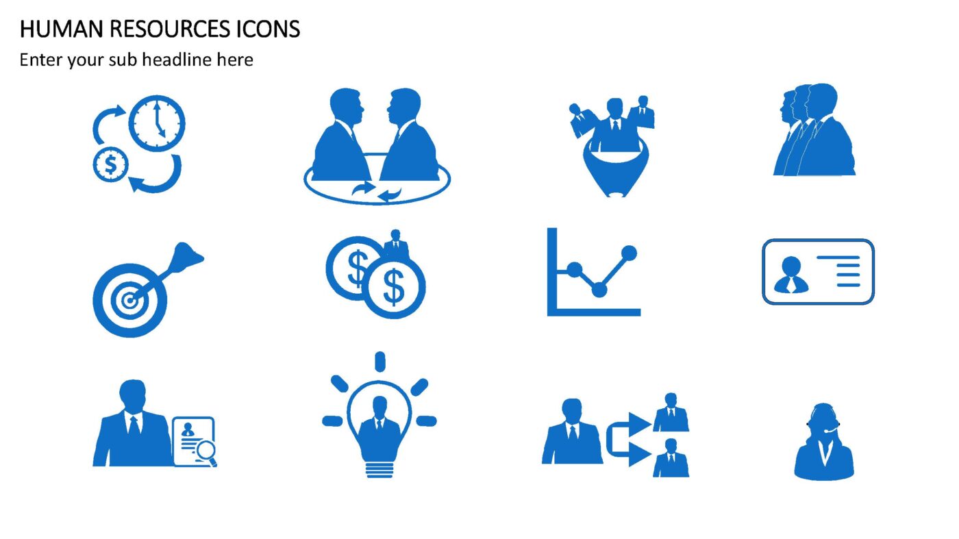 Human Resources Icons - Vorlage für Powerpoint – Bild 8