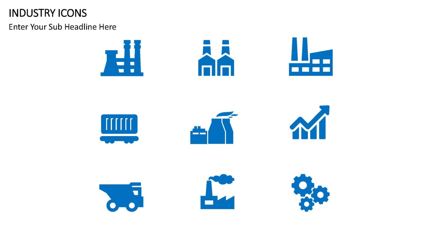 Industry Icons - Vorlage für Powerpoint – Bild 3