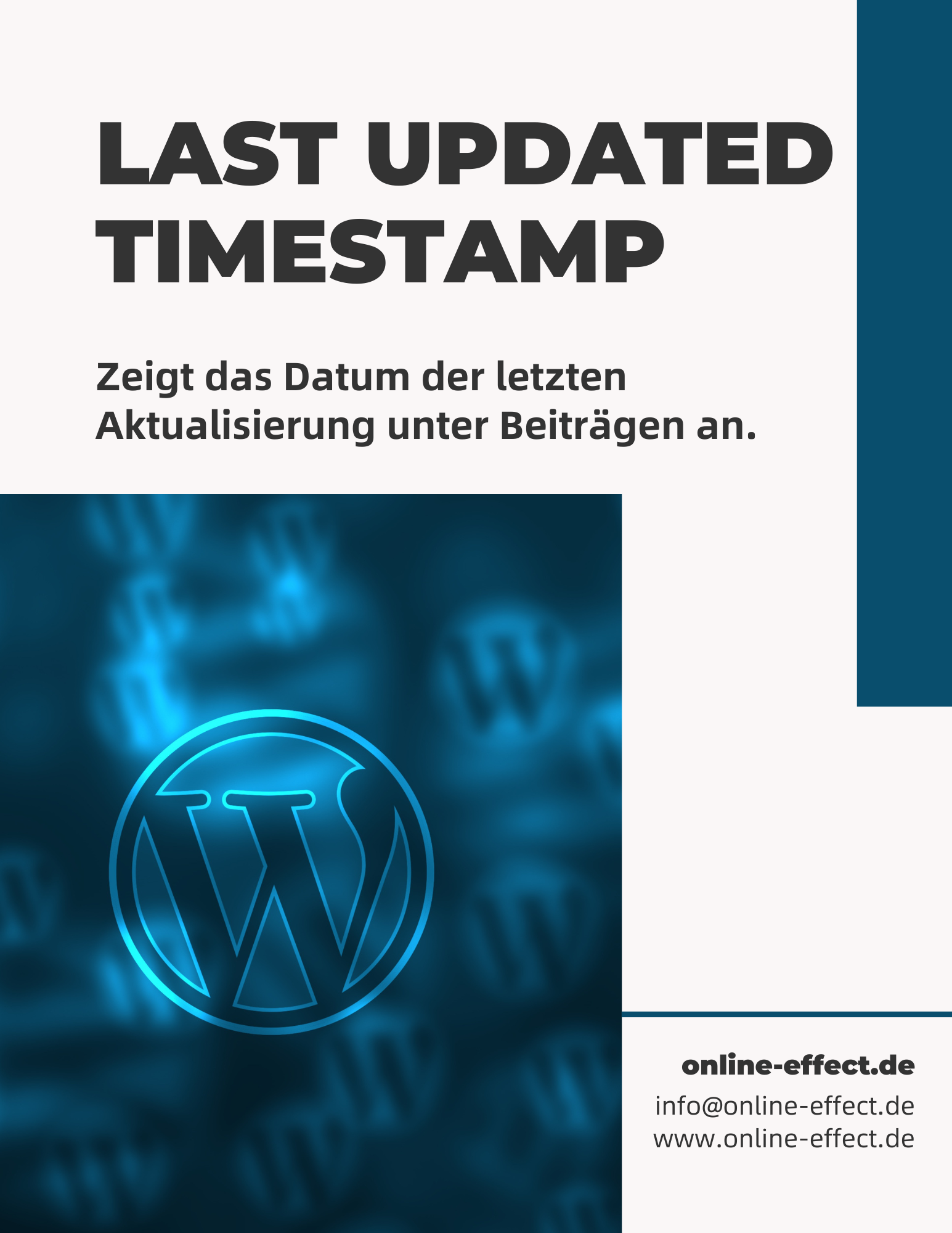 Last Updated Timestamp WordPress Plugin