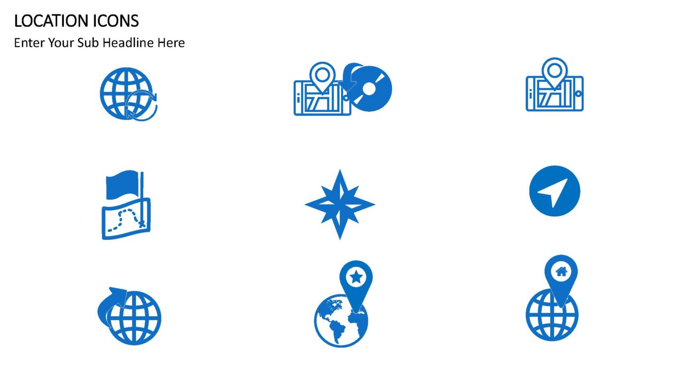 Location Icons - Vorlage für Powerpoint – Bild 5