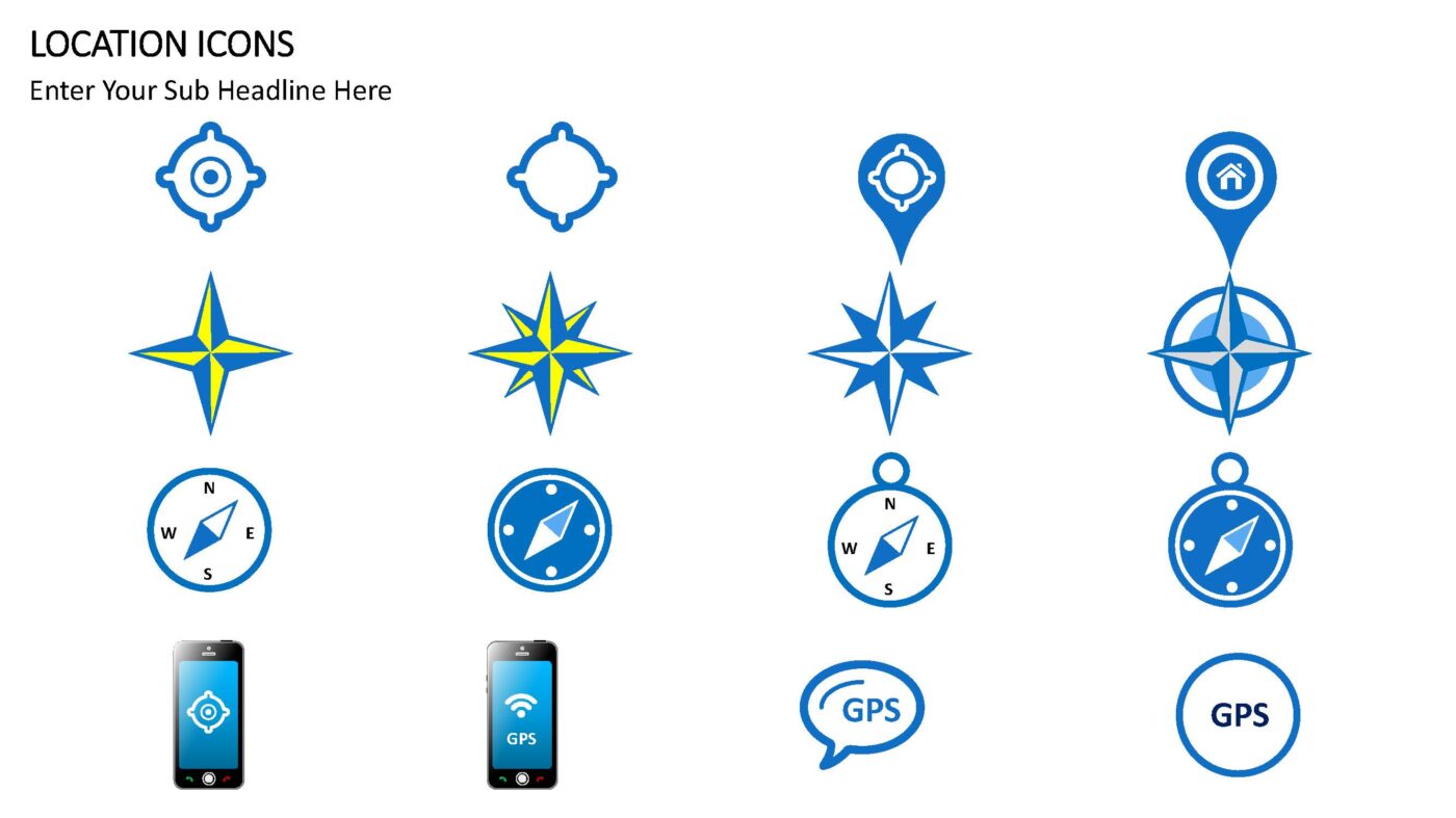 Location Icons - Vorlage für Powerpoint – Bild 2
