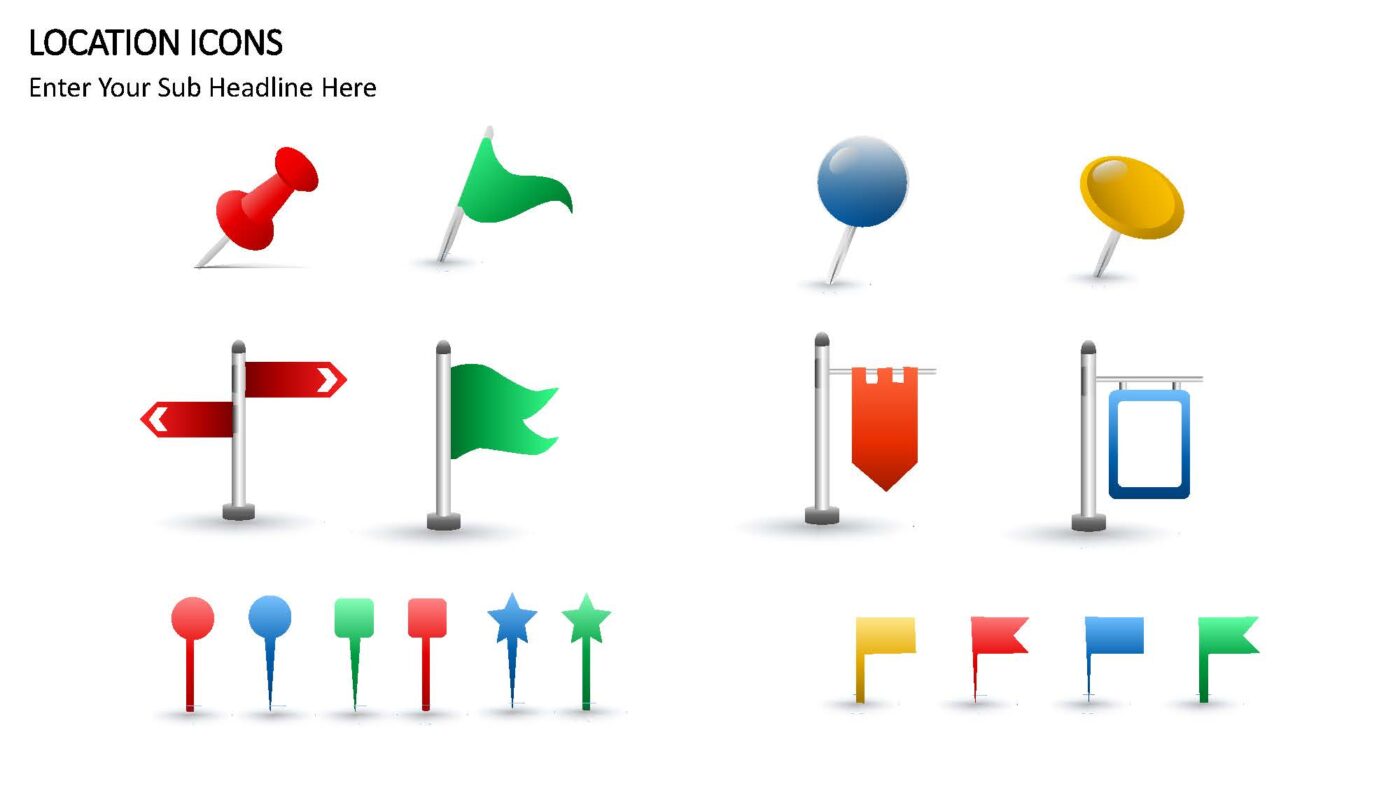 Location Icons - Vorlage für Powerpoint – Bild 4