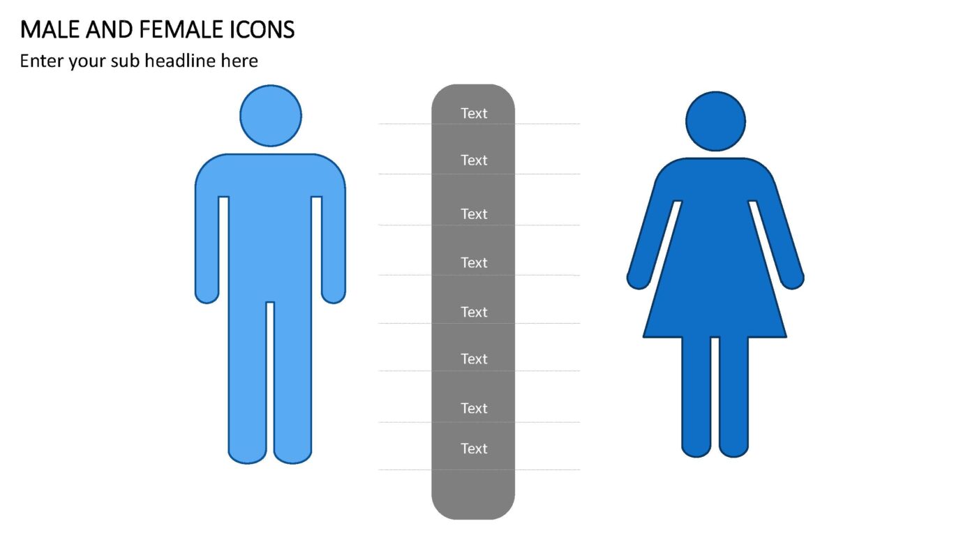 Male & Female Icons - Vorlage für Powerpoint – Bild 6