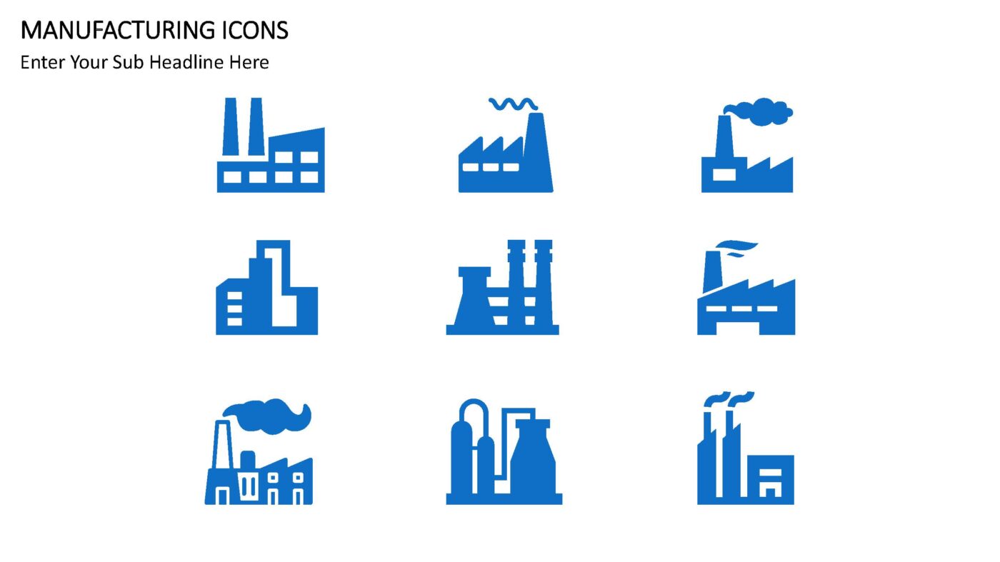 Manufacturing Icons - Vorlage für Powerpoint – Bild 2