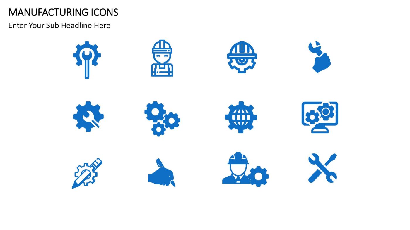 Manufacturing Icons - Vorlage für Powerpoint – Bild 3