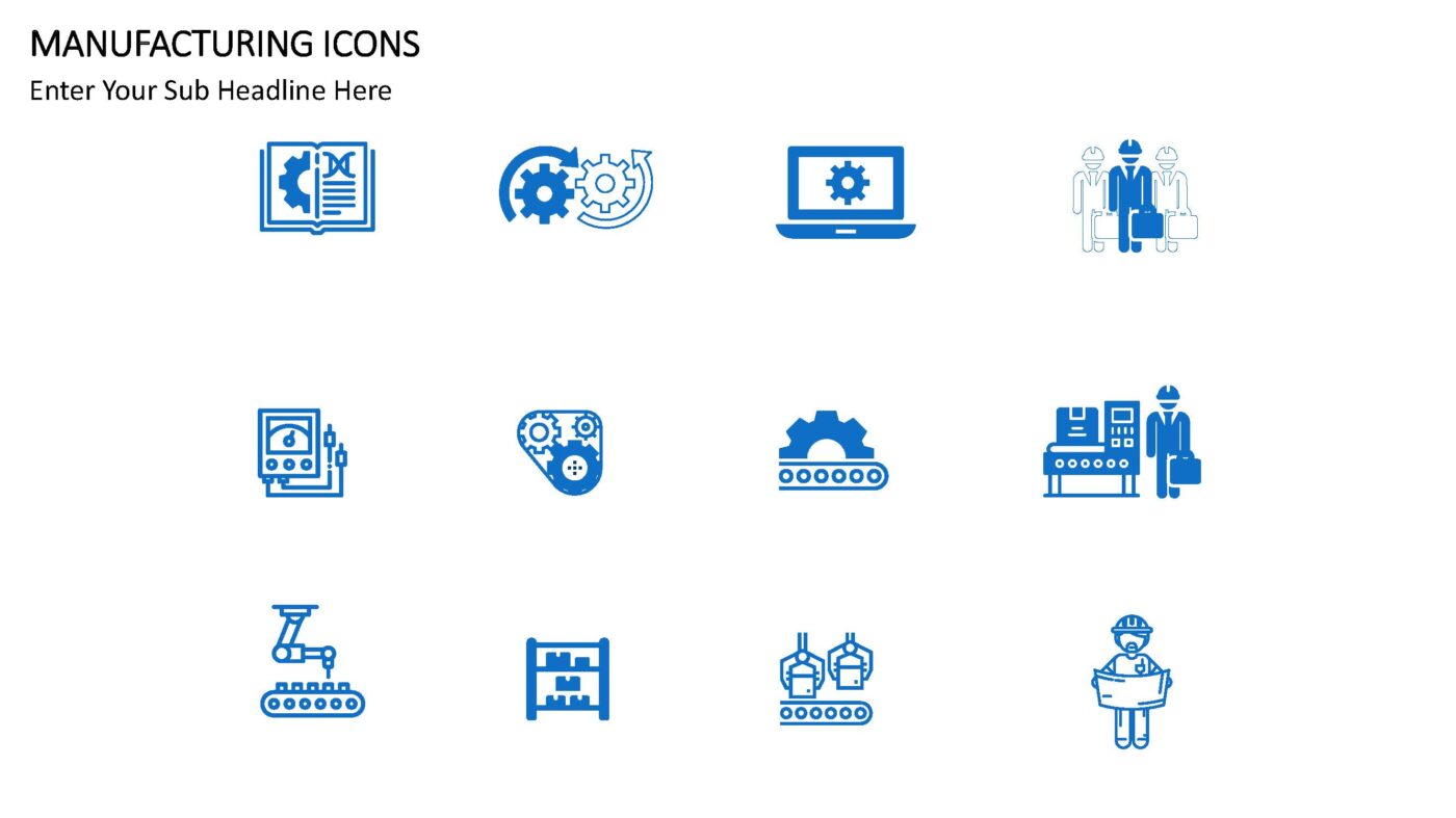 Manufacturing Icons - Vorlage für Powerpoint – Bild 6