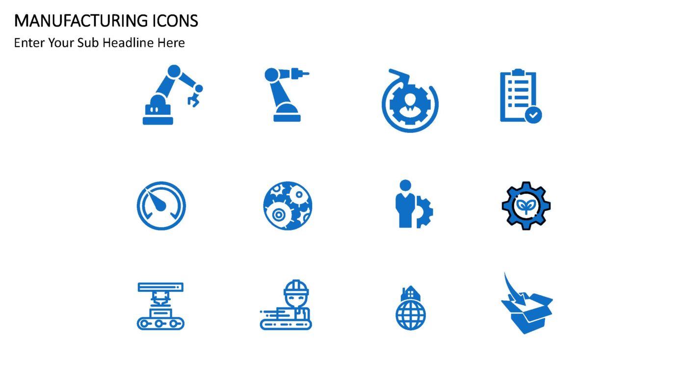 Manufacturing Icons - Vorlage für Powerpoint – Bild 7