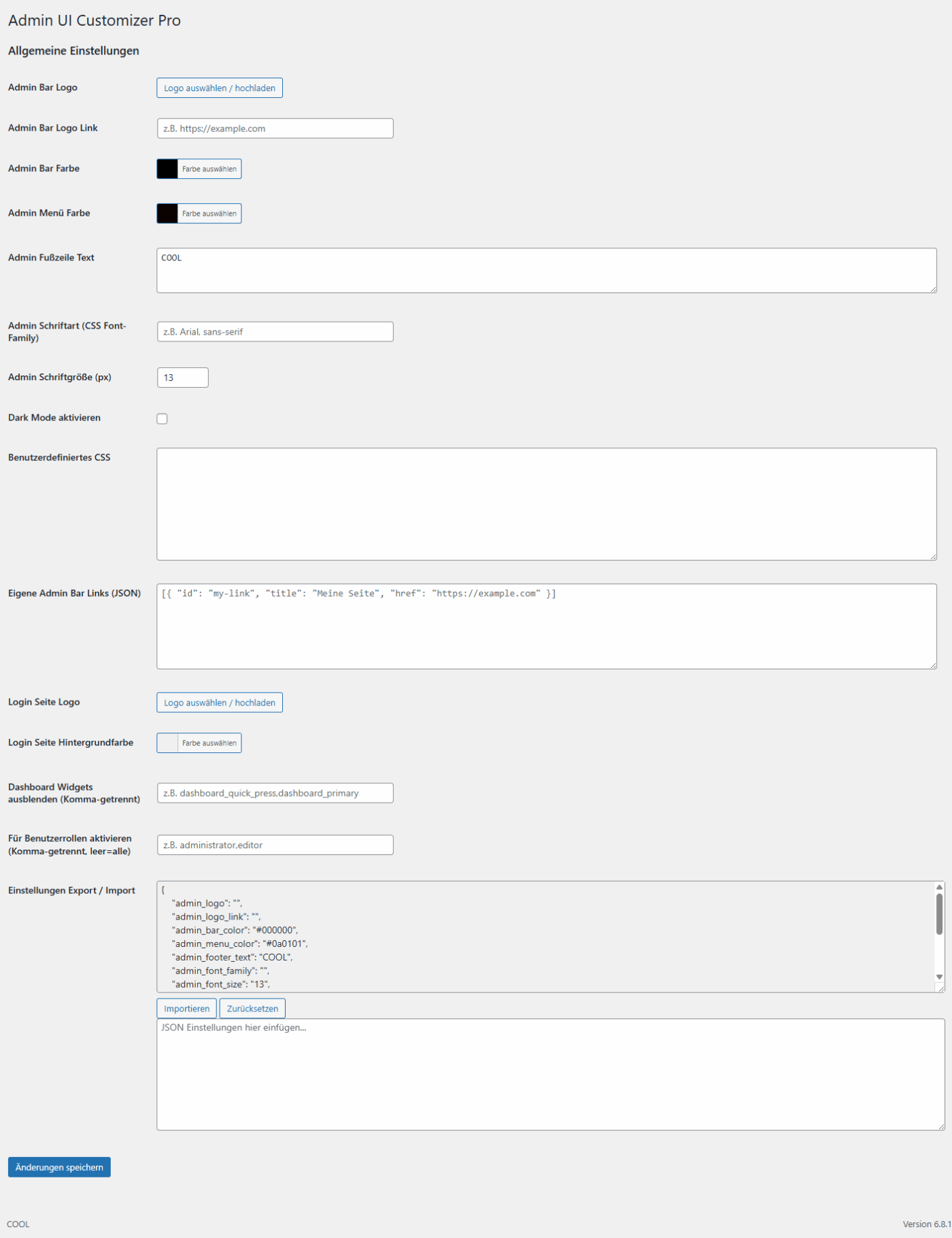 Admin UI Customizer Pro - WordPress Plugin – Bild 2