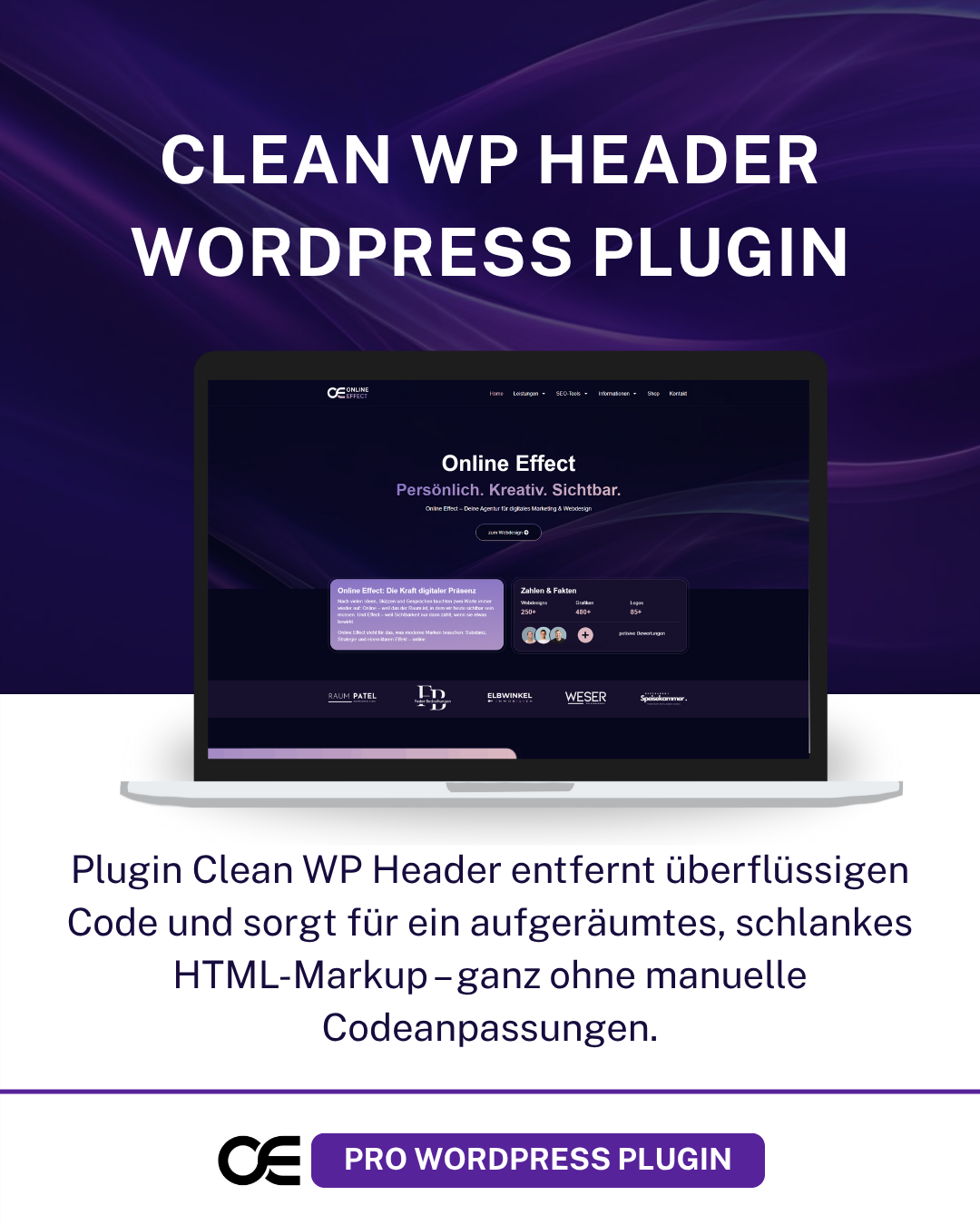 Clean WP Header WordPress PlugiN