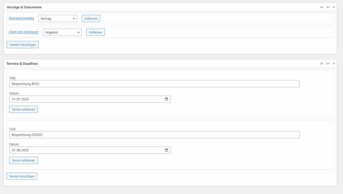 Client Info Dashboard - WordPress Plugin – Bild 8