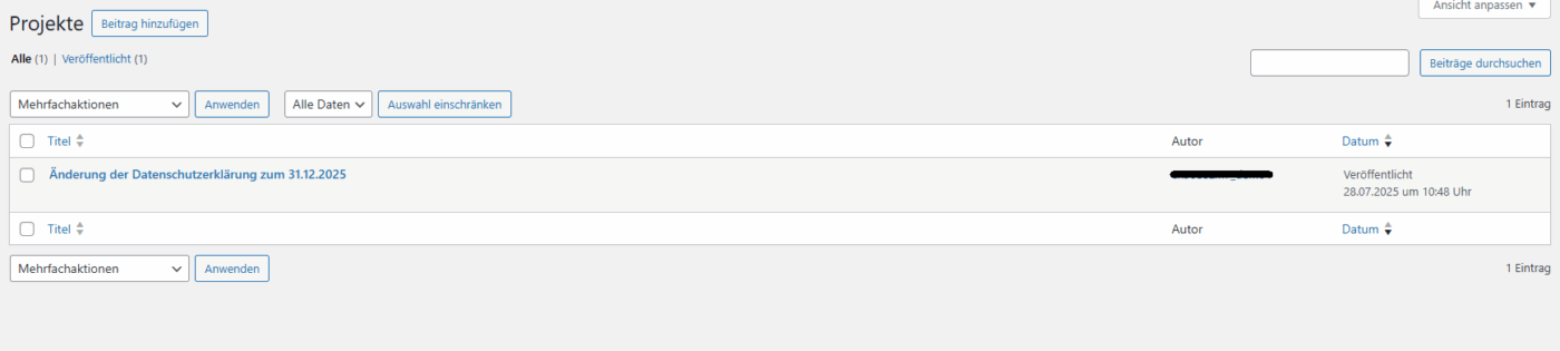 Projektmanagement - WordPress Plugin – Bild 5