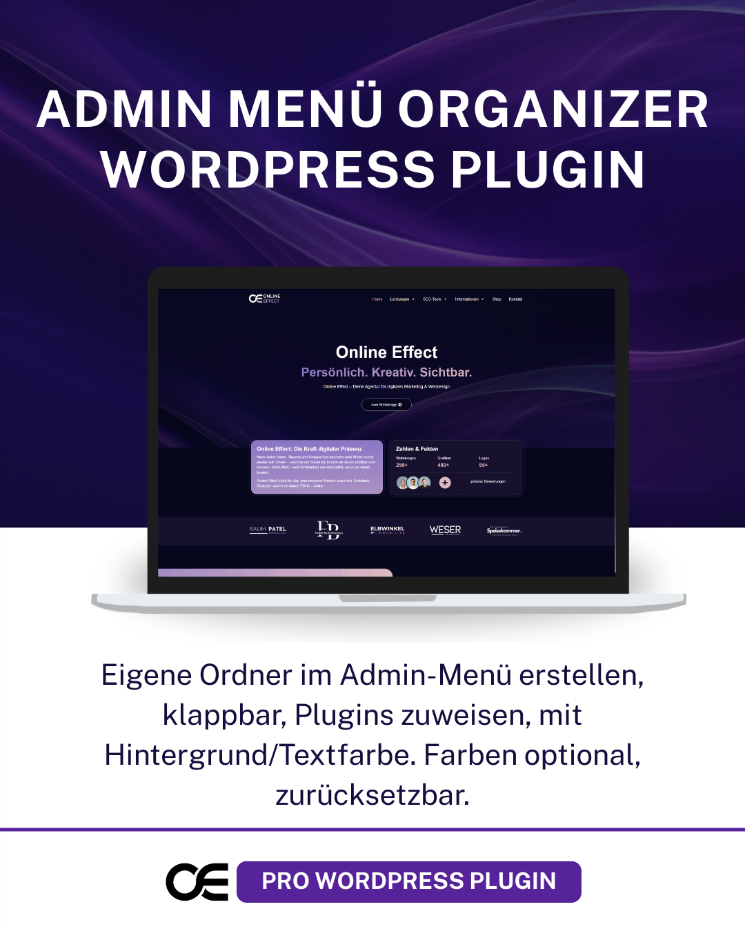 Admin Menü Organizer - WordPress Plugin