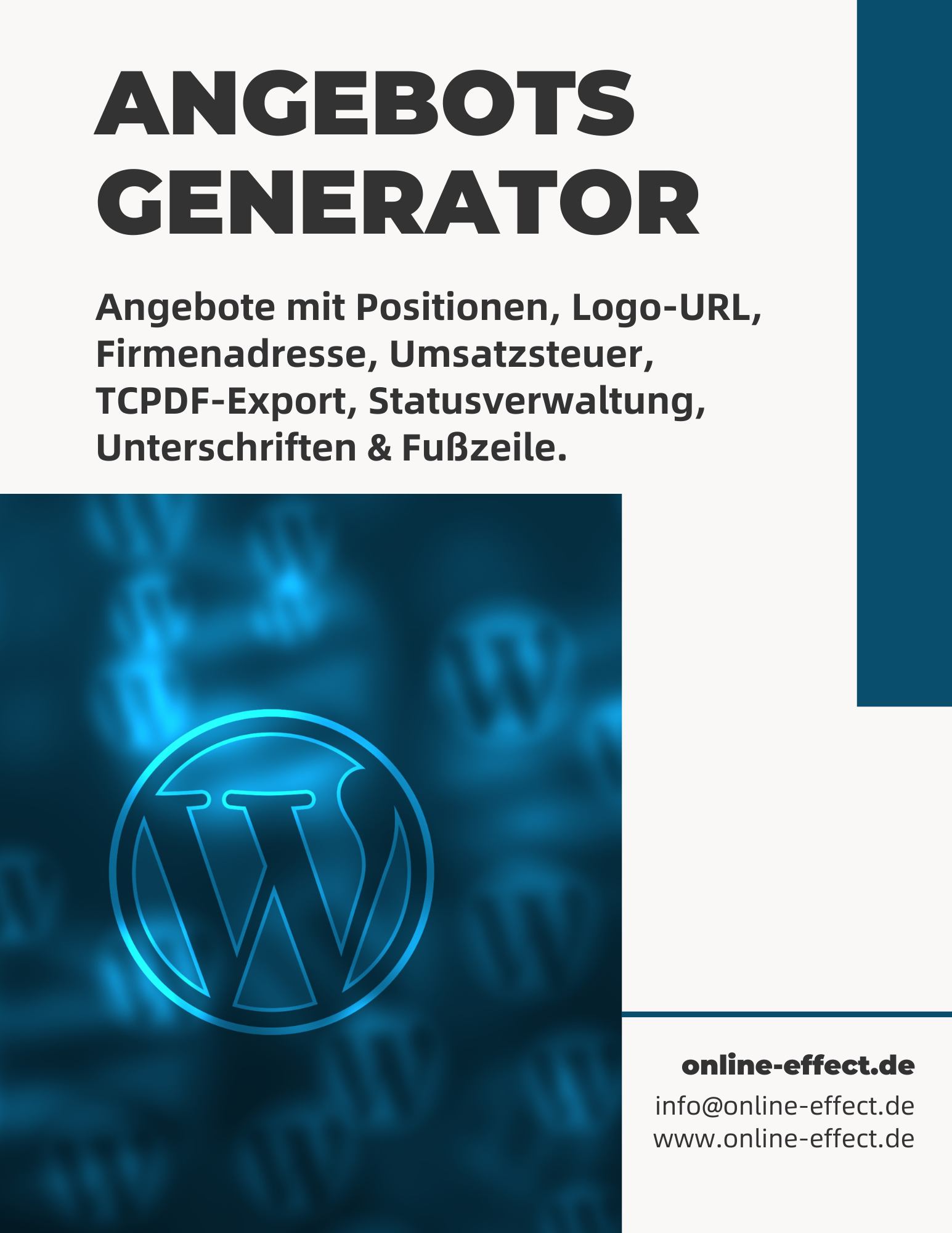 Angebotsgenerator - WordPress Plugin