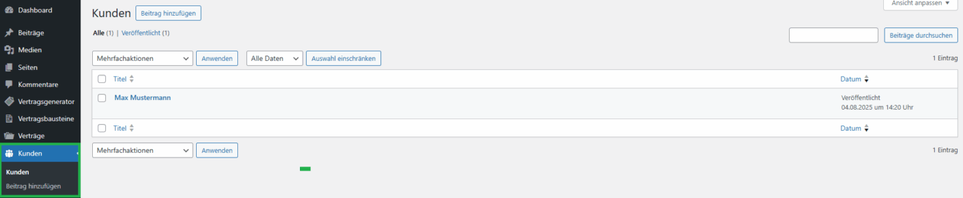 Vertragsgenerator - WordPress Plugin – Bild 3