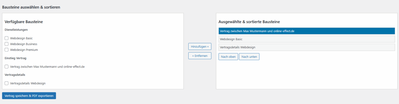 Vertragsgenerator - WordPress Plugin – Bild 12