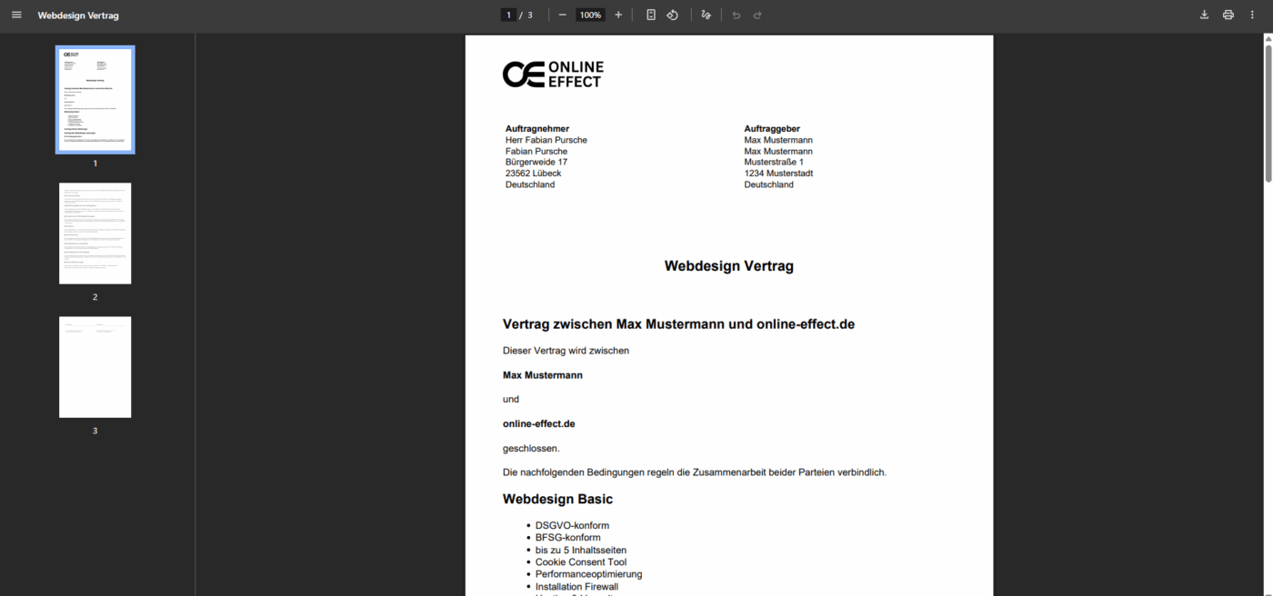 Vertragsgenerator - WordPress Plugin – Bild 13